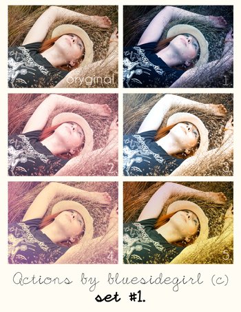 Photoshop Action Blue Color Effect