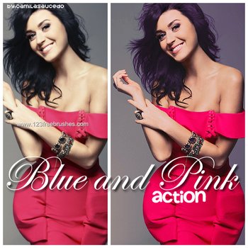 Photoshop Action Blue Color Effect