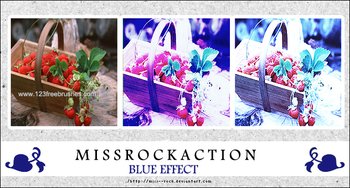 Photoshop Action Blue Color Effect