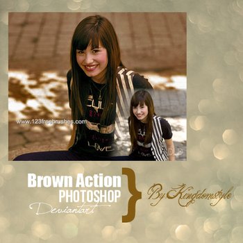 Photoshop Brown Action