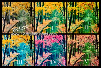 Photoshop Color Effect Actions