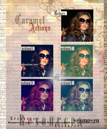 Photoshop Color Effect Actions
