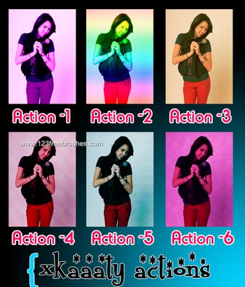 Photoshop Color Effect Actions