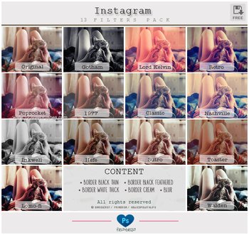 Photoshop instagram Actions