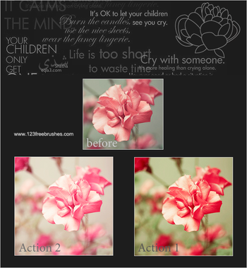 Photoshop Nature Flower Actions