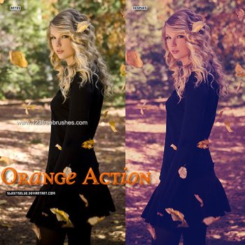 Photoshop Orange Tones Action