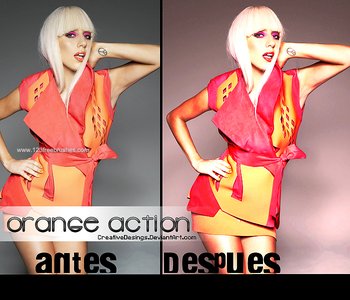 Photoshop Orange Tones Action