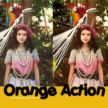 Photoshop Orange Tones Action