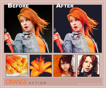Photoshop Orange Tones Effect