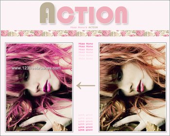 Photoshop Pink Actions