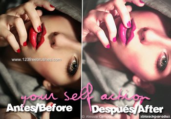 Photoshop Pink Actions