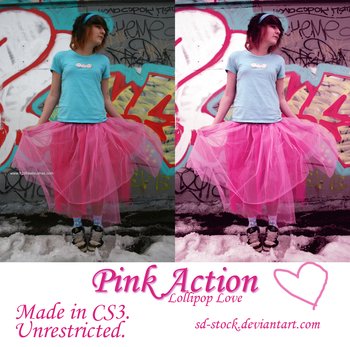 Photoshop Pink Actions