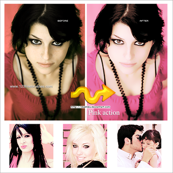 Photoshop Pink Actions