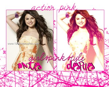 Photoshop Pink Actions