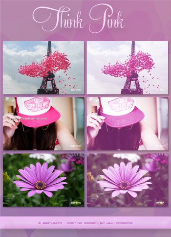 Photoshop Pink Actions