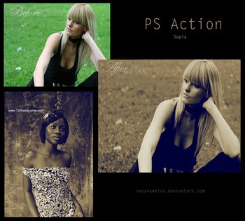 Photoshop Sepia Action