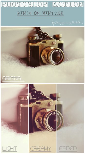 Pinch Of Vintage Effect Photoshop Action