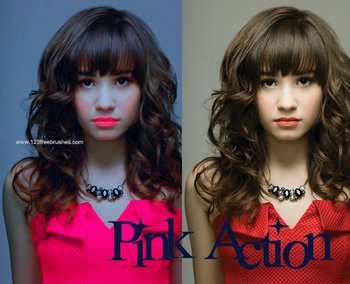 Pink And Blue Photoshop Action