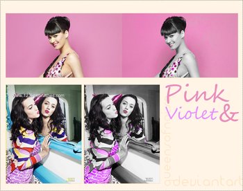 Pink And Violet Photoshop Action