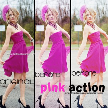 Pink Photoshop Action