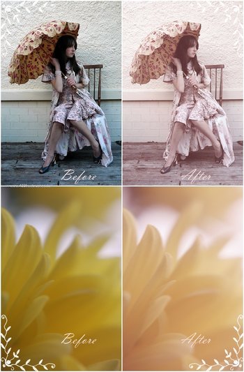Pink Vintage Effect Photoshop Action