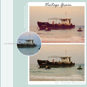 Ps 005 Vintage Grain Effect Photoshop Action