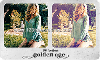Ps Golden Age Photoshop Action