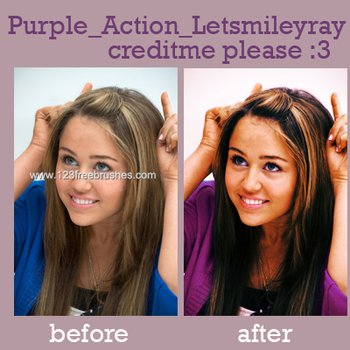 Purple Color Effect Photoshop Action