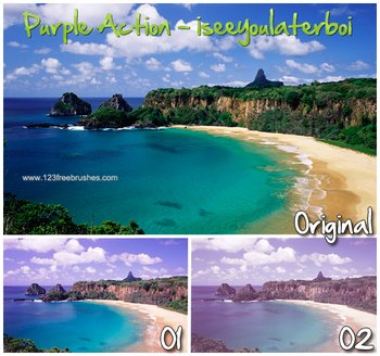 Purple Color Effect Photoshop Action