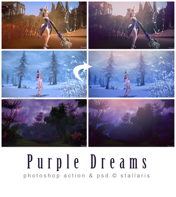 Purple Color Effect Photoshop Action
