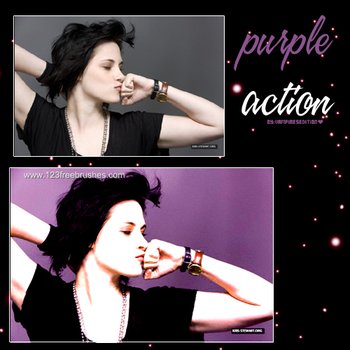 Purple Color Effect Photoshop Action