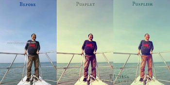 Purple Color Effect Photoshop Action