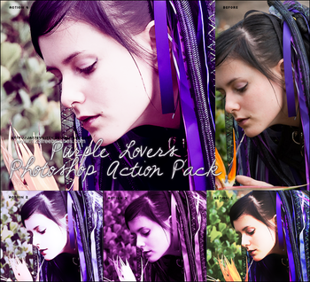 Purple Lovers Photoshop Actions