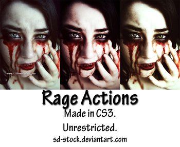 Rage Effect Photoshop Action