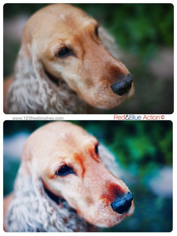 Red And Blue Photoshop Action