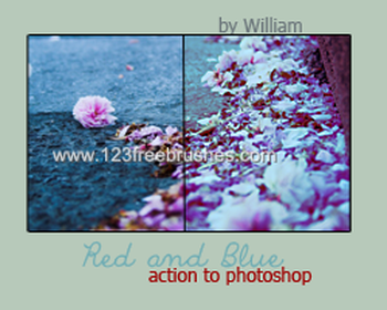 Red And Blue Photoshop Action