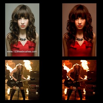 Red Effect Photoshop Action