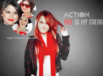 Red Is My Color Effect Photoshop Action
