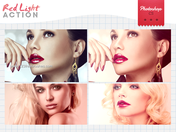 Red Light Effect Photoshop Action