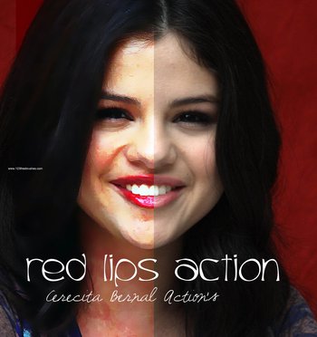 Red Lips Acion Effect Photoshop Action