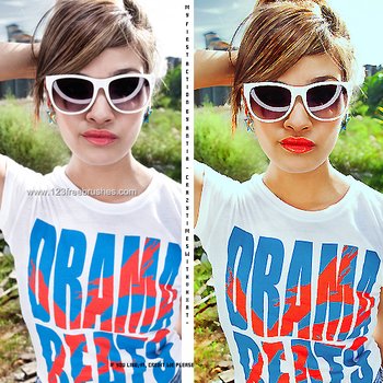 Red Lips Effect Photoshop Action