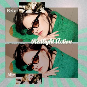 Redlight Effect Photoshop Action