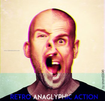 Retro Anaglyphic Effect Photoshop Action