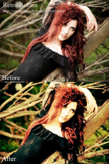 Retro Effect Photoshop Action