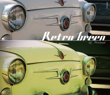 Retro Green Effect Photoshop Action
