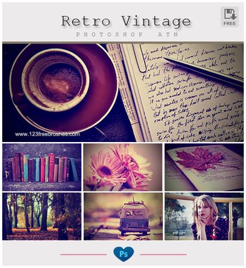 Retro Vintage Effect Photoshop Action