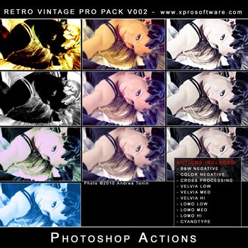 Retro Vintage Pro Pack Effect Photoshop Action