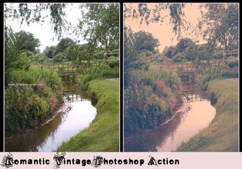 Romantic Vintage Effect Photoshop Action