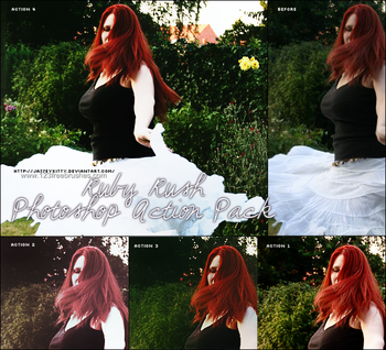 Ruby Rush Photoshop Actions