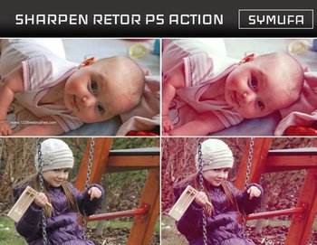 Sharpen Retro Effect Photoshop Action